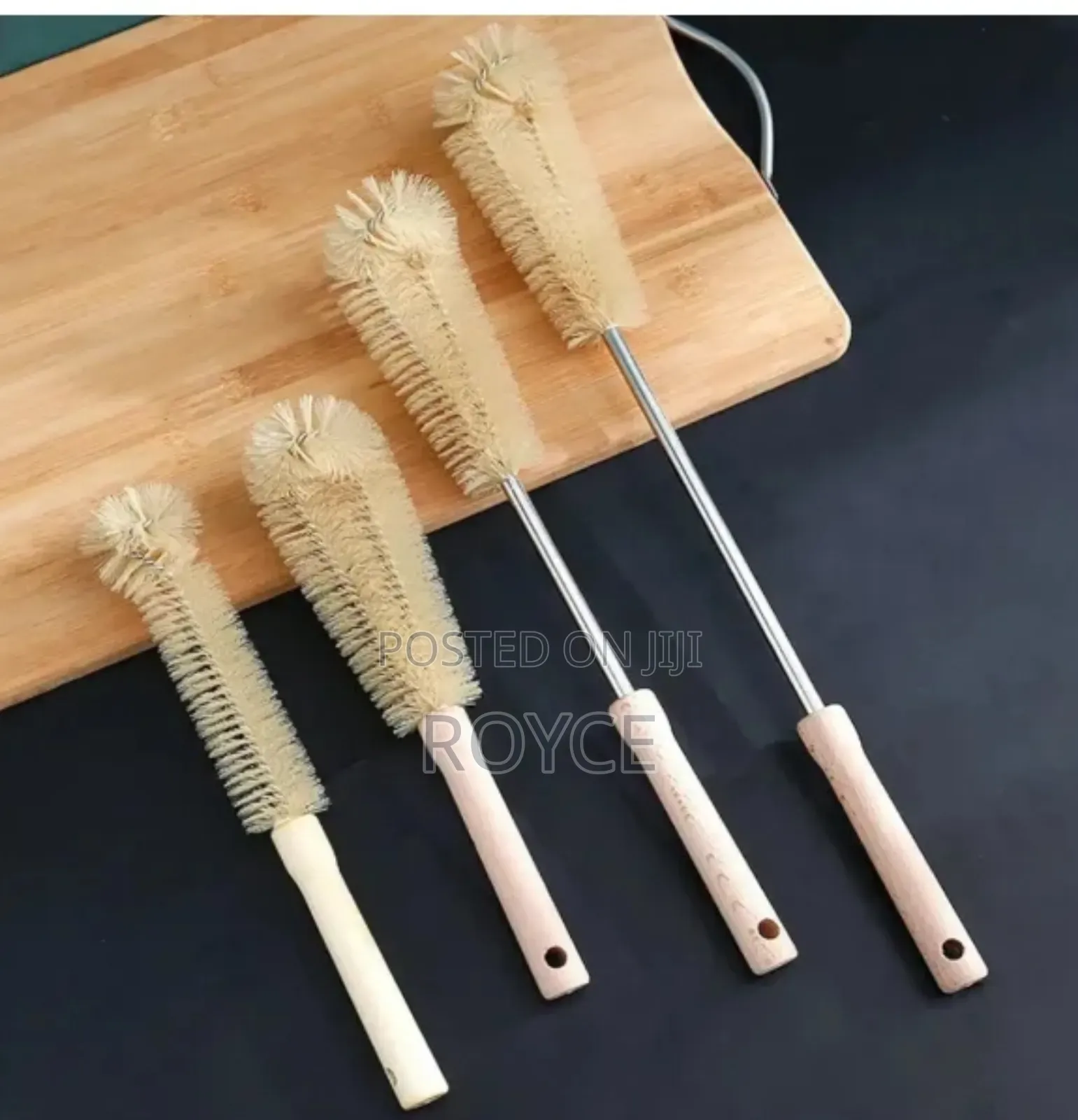 4pcs Long Wooden Handle Bottle Cleaners