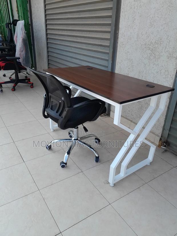 Metallic Office Table +Office Chair - main view