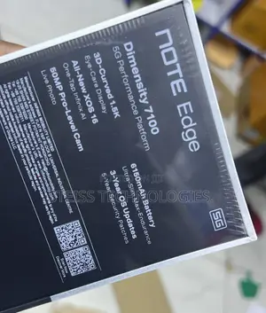New Infinix Note Edge 256 GB Black