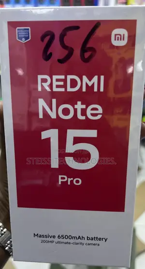 New Xiaomi Redmi Note 15 Pro 256 GB Black