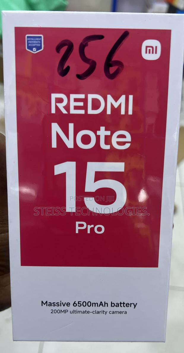 New Xiaomi Redmi Note 15 Pro 256 GB Black - main view