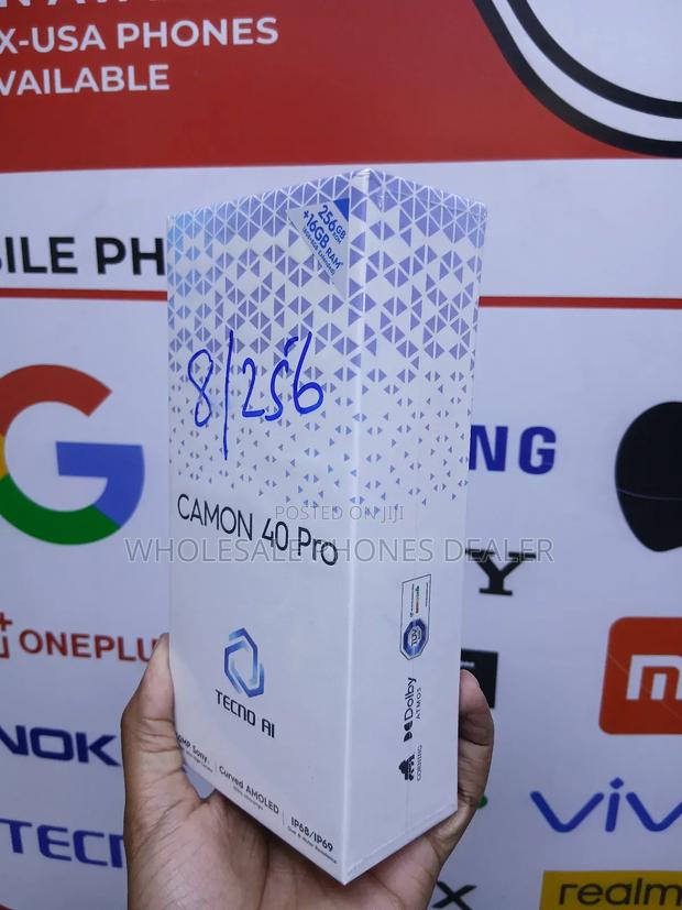 New Tecno Camon 40 Pro 4G 256 GB Black - thumbnail 2
