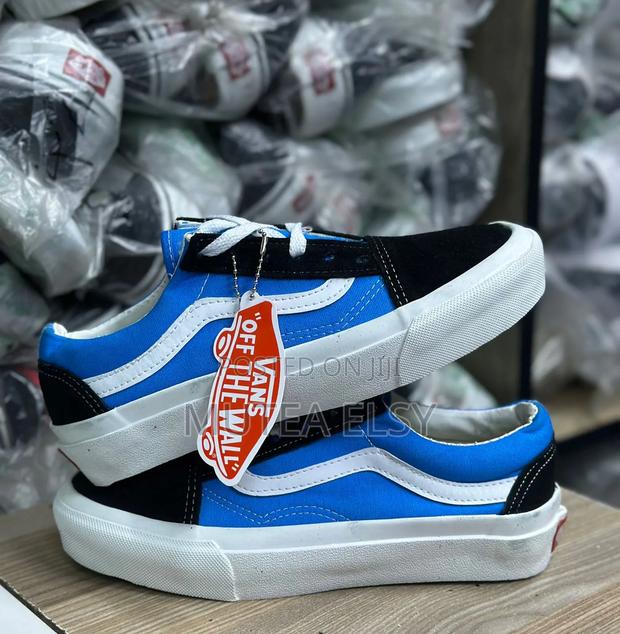 Black,Grey,White,Blue Red Double Sole Skater Vans - thumbnail 2