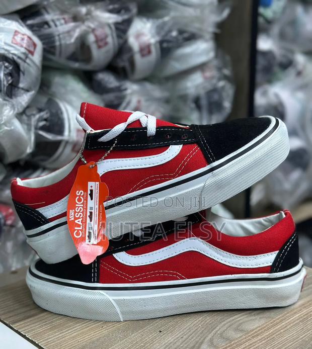 Black,Grey,White,Blue Red Double Sole Skater Vans - thumbnail 3