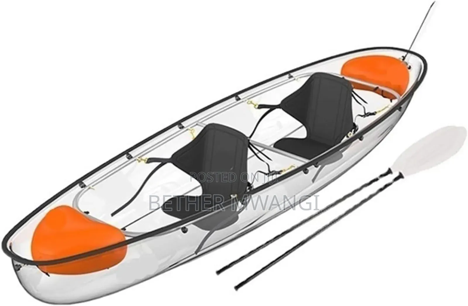 Transparent Two-seater Kayak In Kenya