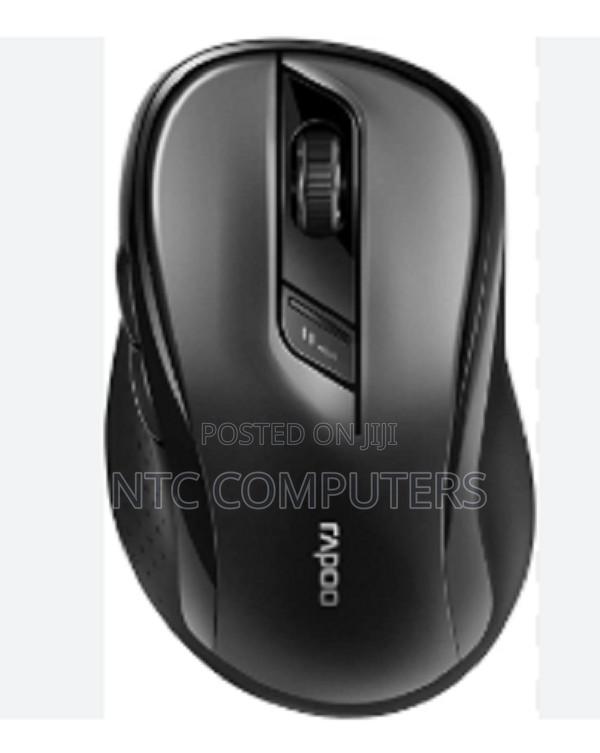 Rapoo M500 Silent Multi-mode Wireless Optical Mouse - Black - main view
