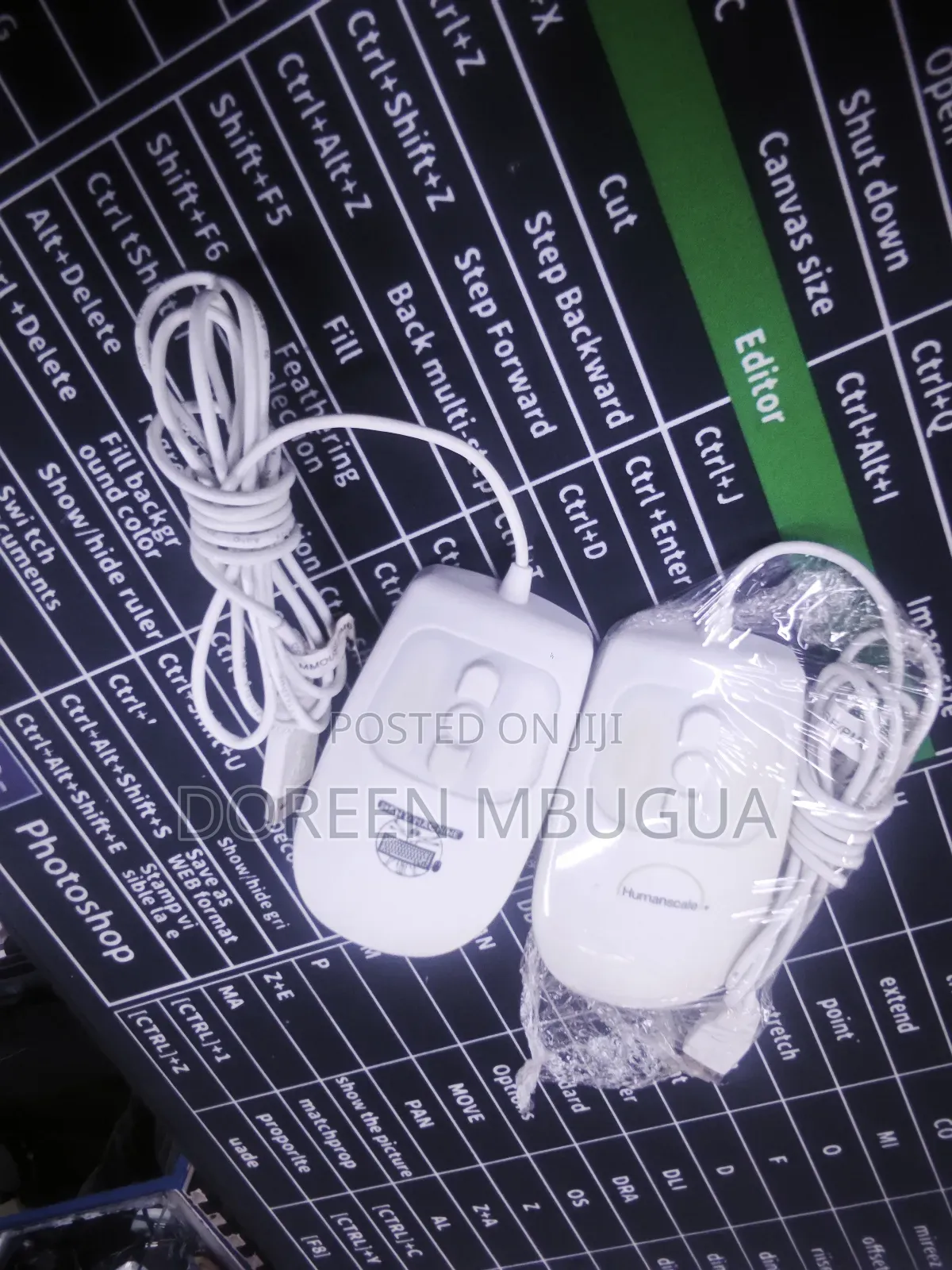 Ex Uk Usb Wired White Mouse