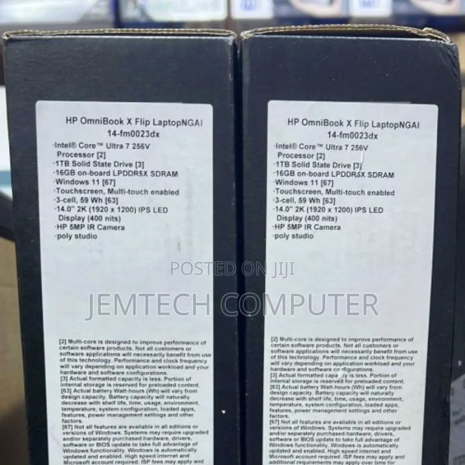 New Laptop HP OmniBook X Flip 14" 16GB Intel Core Ultra 7 SSD 1T