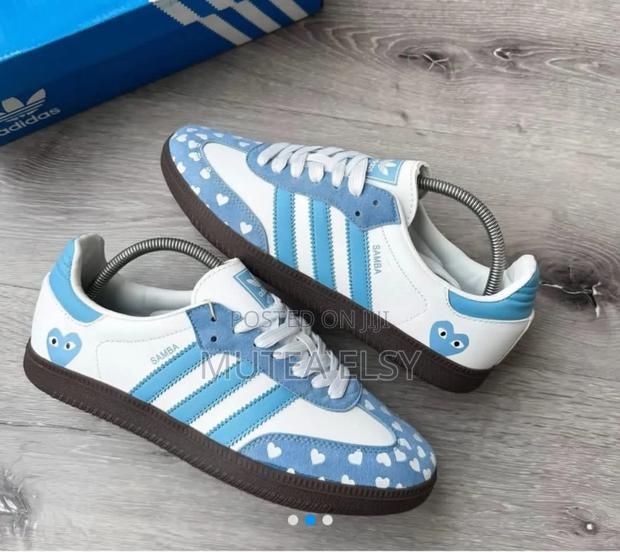 Blue,White Pink Samba Valentine Sneakers