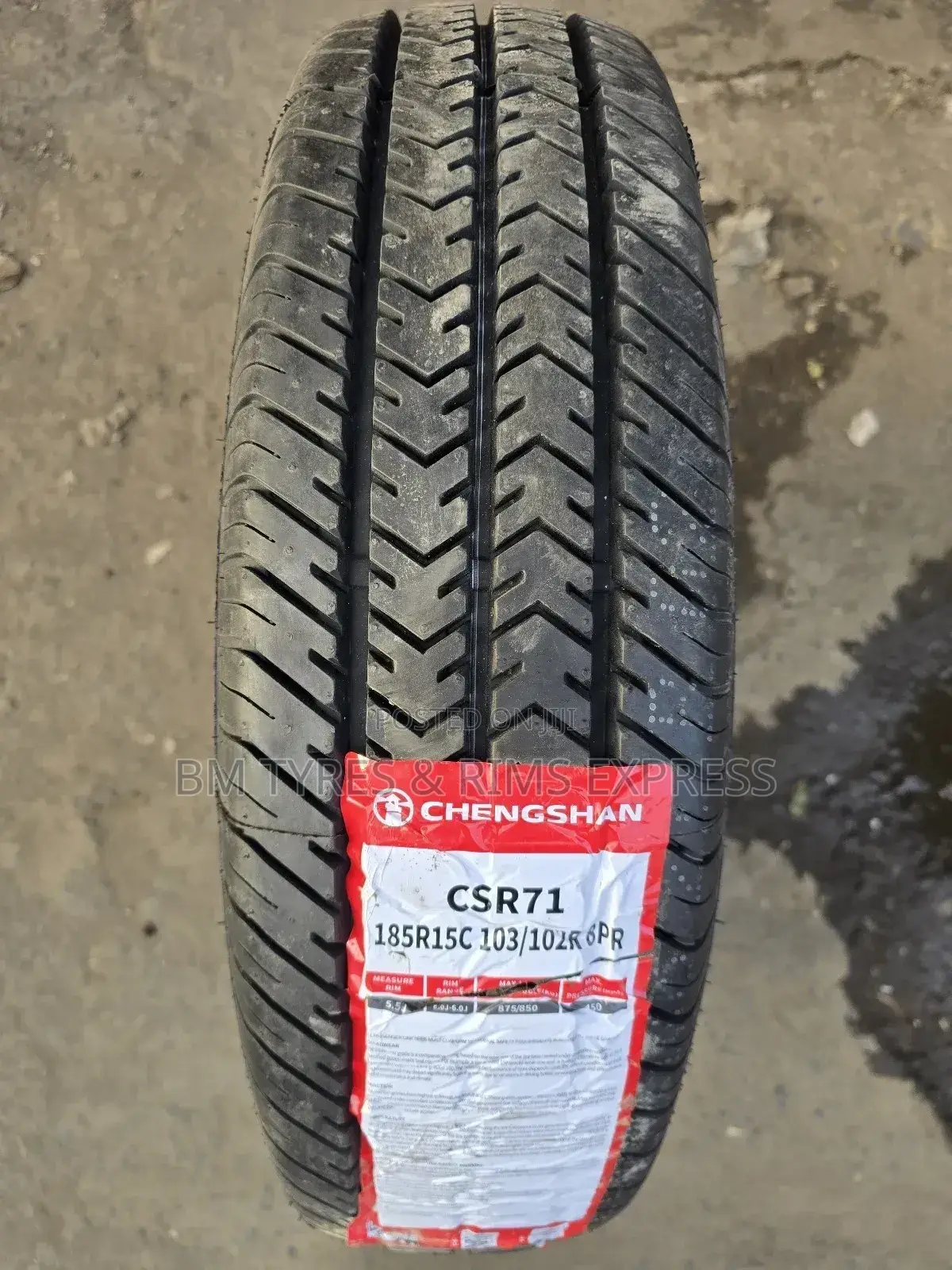 185 R15 Chengshan Tyres (Commercial)