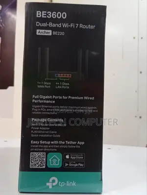Tp-Link Be3600 Dual Band Gigabit Wi-Fi 7 Router - Tl-Archer Be220