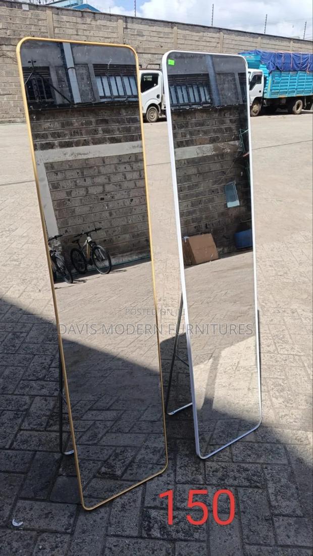Full Length Standing Dressing Mirror With Metal Frame