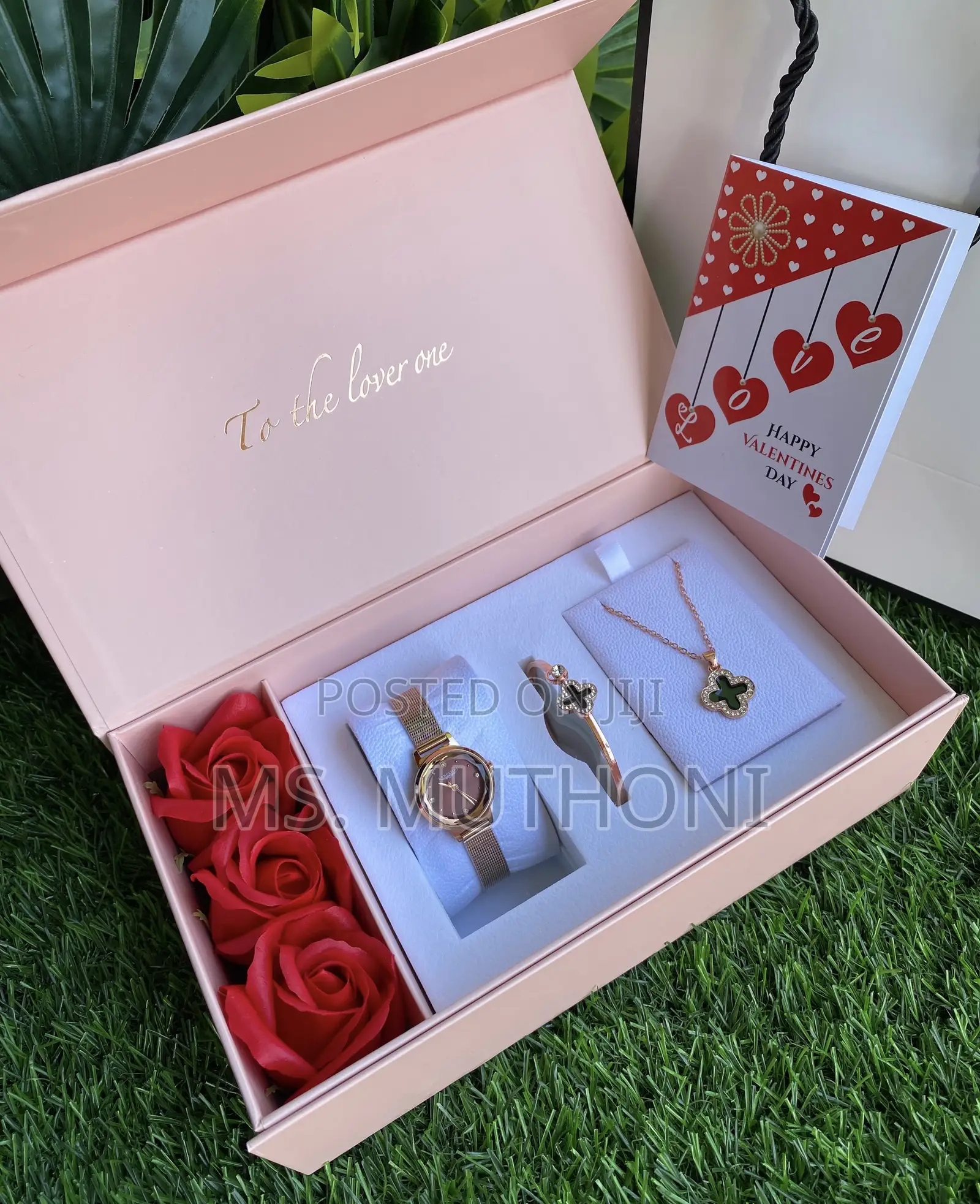 Bracelet/ Floral Ladies Gift Set (Birthday/ Mothers Day Etc