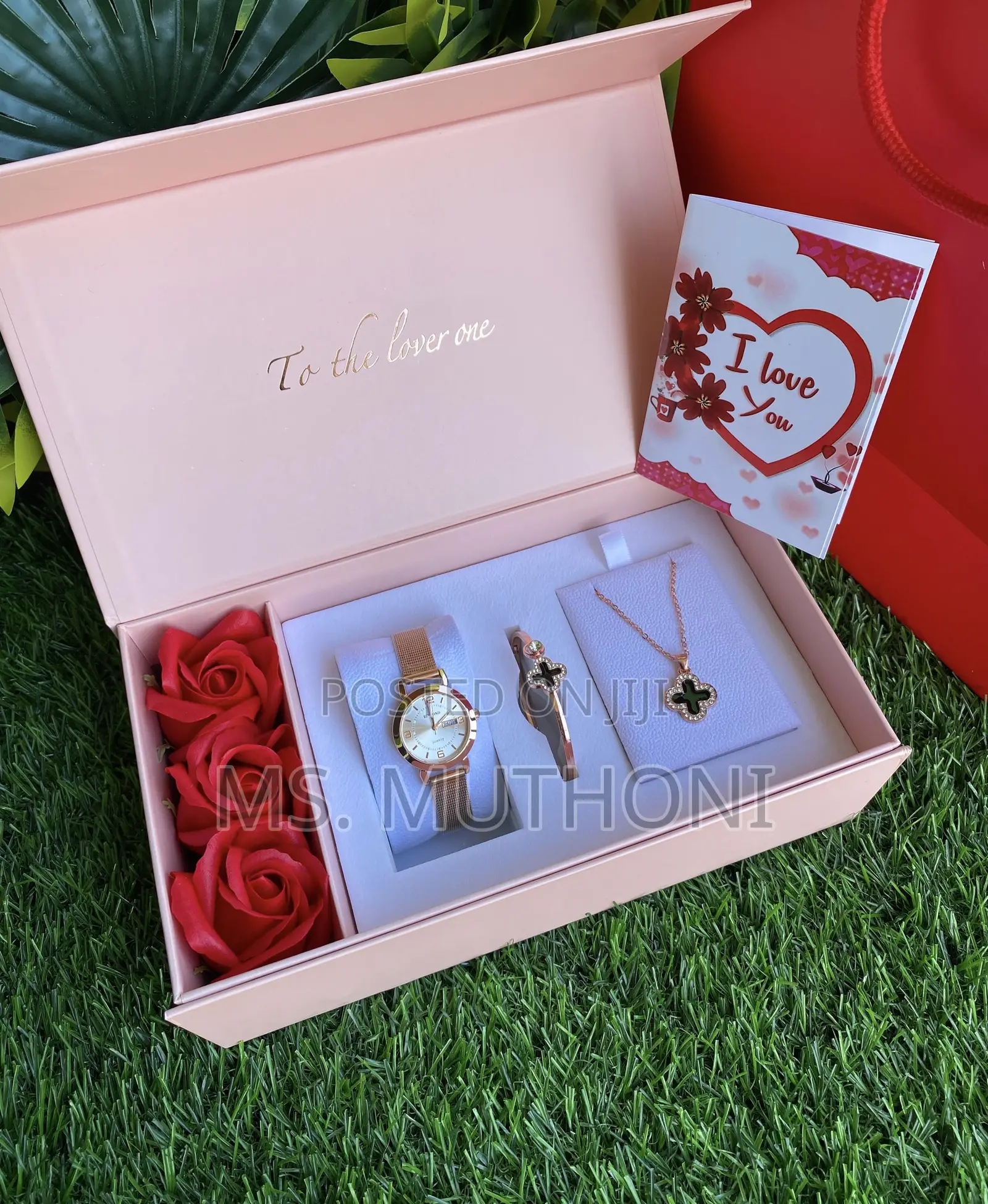 Bracelet/ Floral Ladies Gift Set (Birthday/ Mothers Day Etc