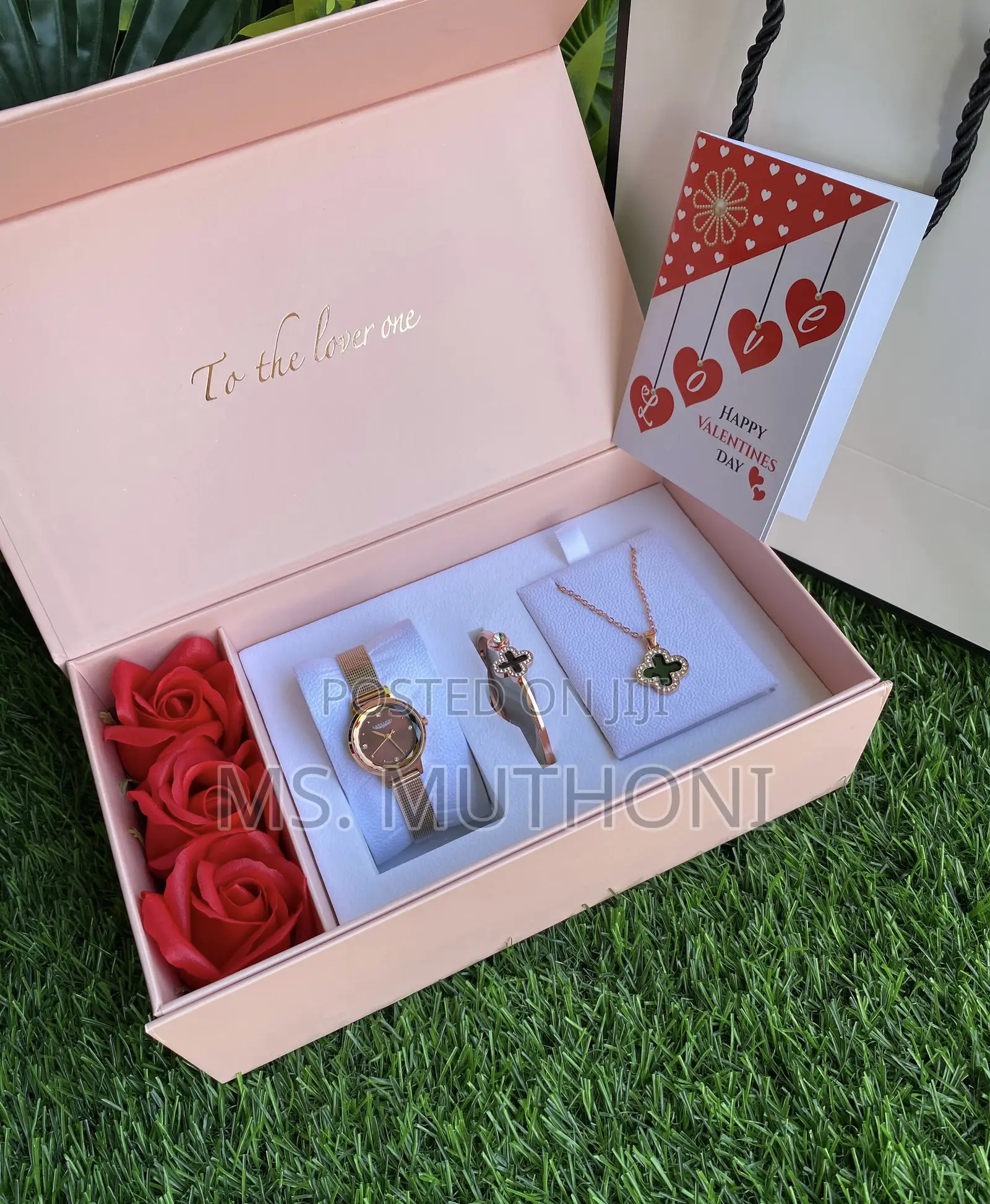 Bracelet/ Floral Ladies Gift Set (Birthday/ Mothers Day Etc