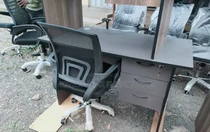 Furnitures Grey Office Table+Mesh Chair