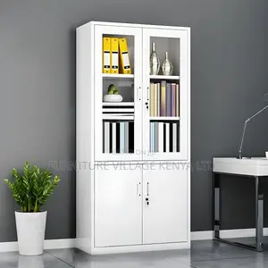 Office Cabinet; 2-door Metallic Filing Office Cabinet