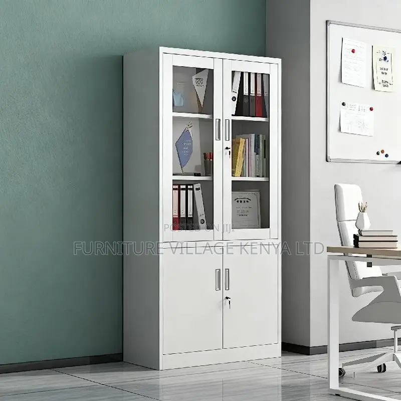 Office Cabinet; 2-door Metallic Filing Office Cabinet