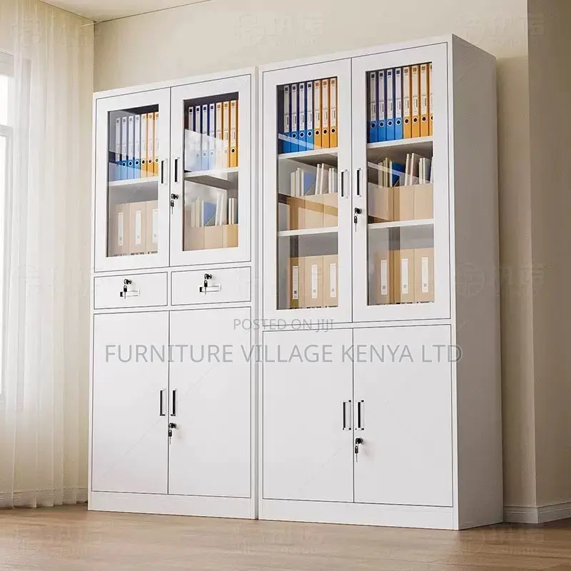 Office Cabinet; 2-door Metallic Filing Office Cabinet