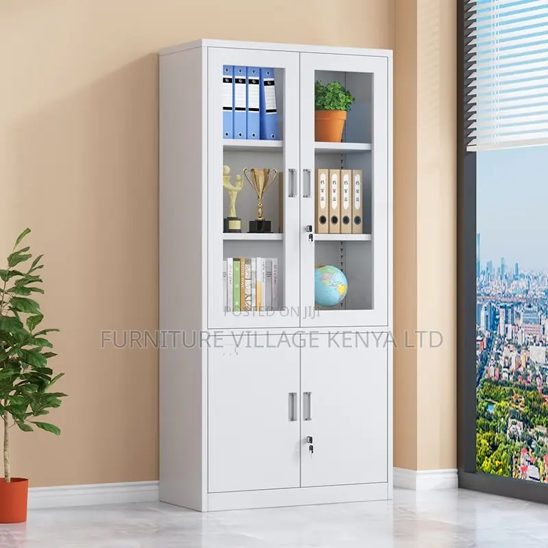 Office Cabinet; 2-door Metallic Filing Office Cabinet