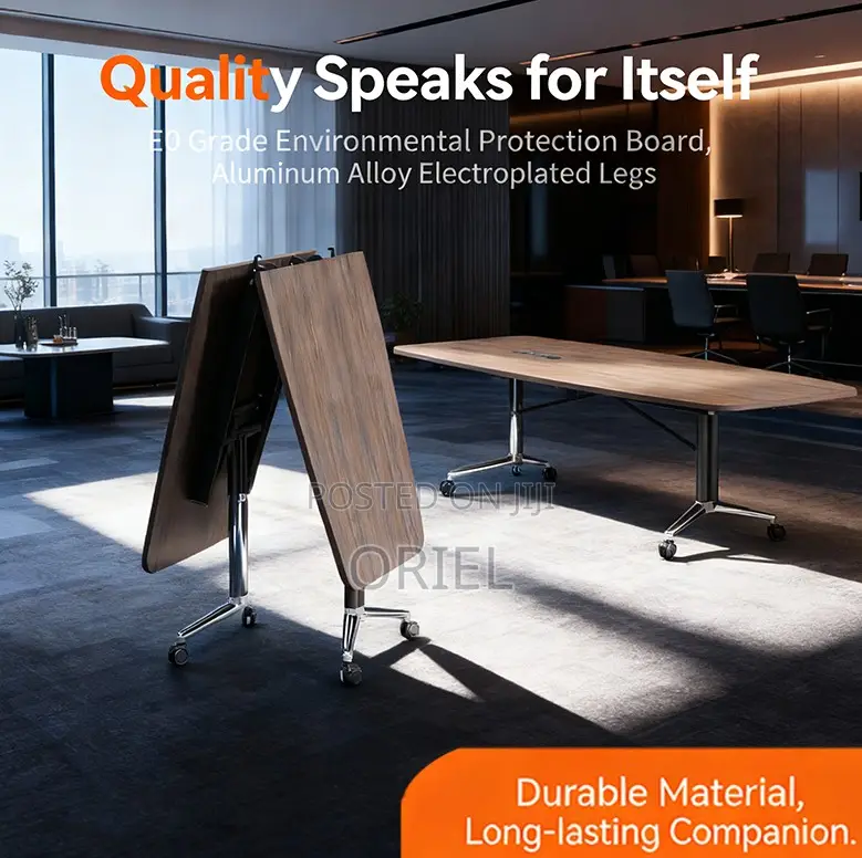 Boarroom Tables; Heavy-Duty 2400mm Fold-Away Boardroom Conference Desk