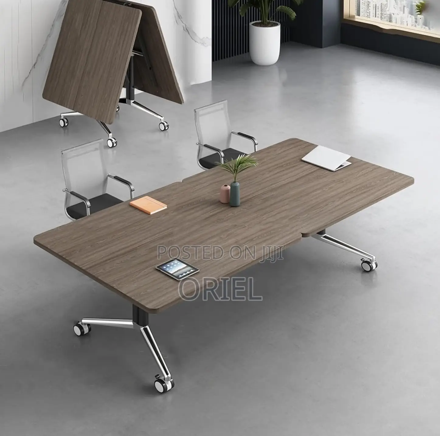 Boarroom Tables; Heavy-Duty 2400mm Fold-Away Boardroom Conference Desk