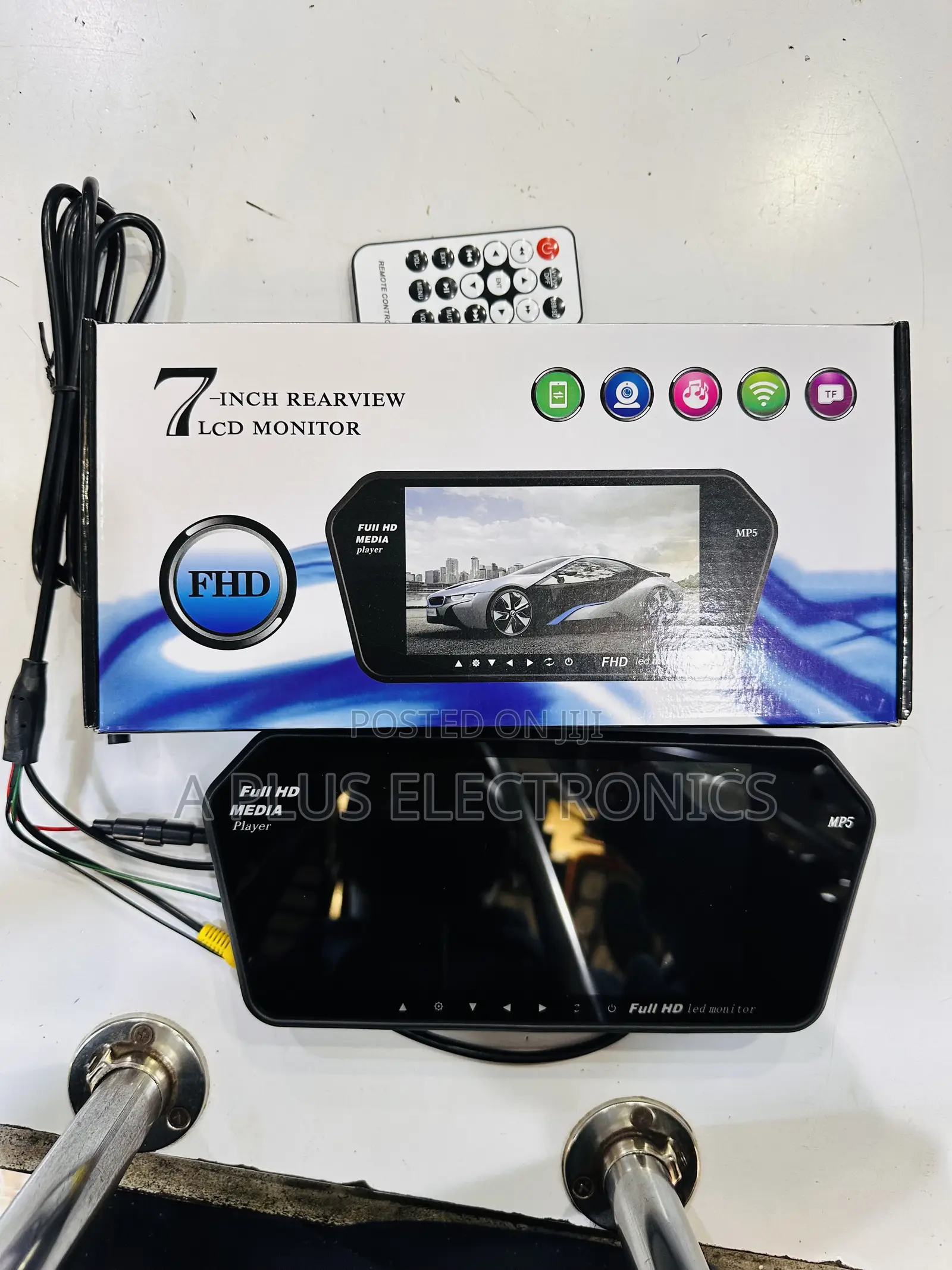 719 7 Inch Monitor With Bluetooth – Clear Display, High Quality