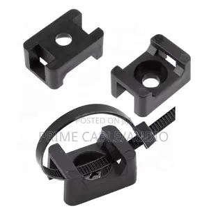 Strong Black Cable Tie Mount
