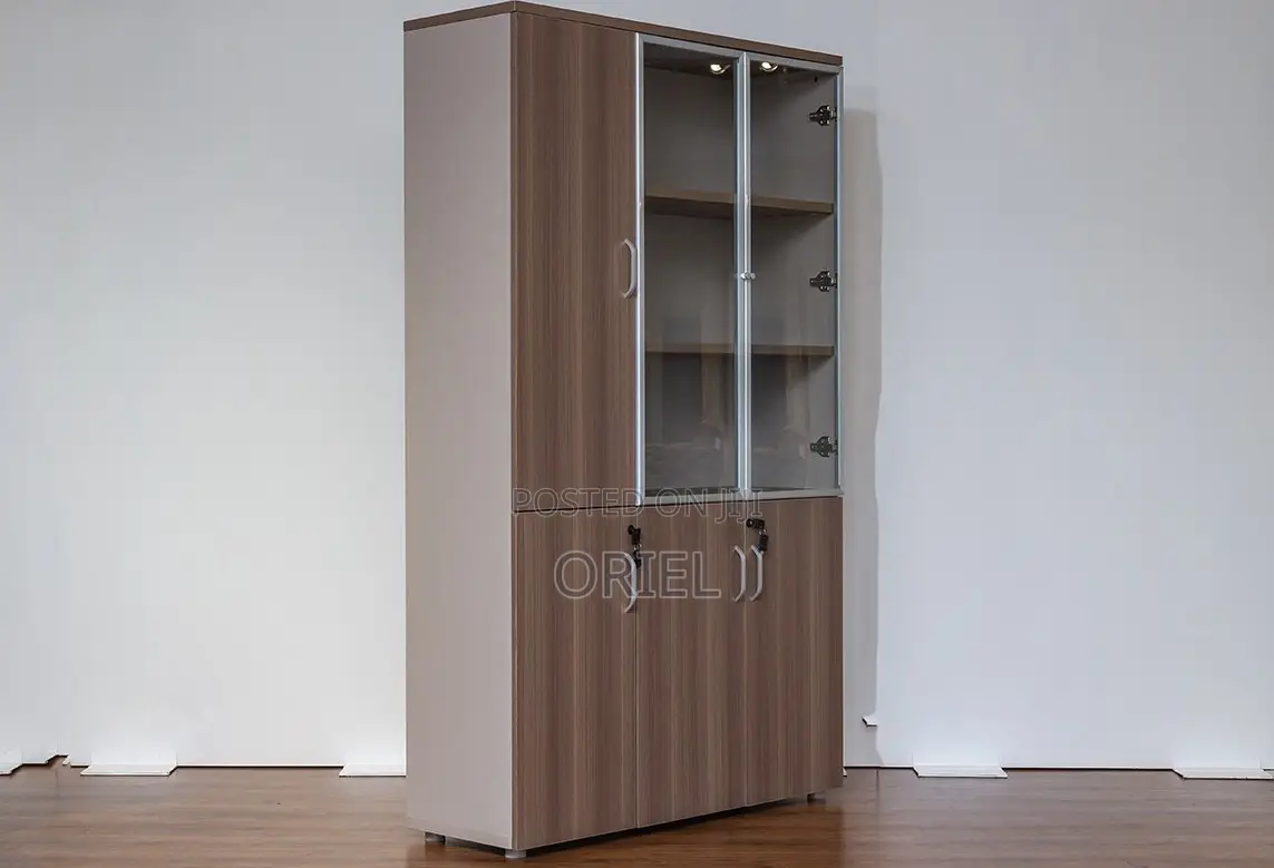 Office Cabinets; Elegant Wooden Executive Office Filing Cupboard
