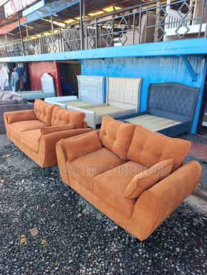 Orange Modern Sofa-Classy and Durable - main view