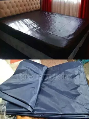 Dark Blue Nylon Full Cover Water Resistant Mackintosh Mattress Covers