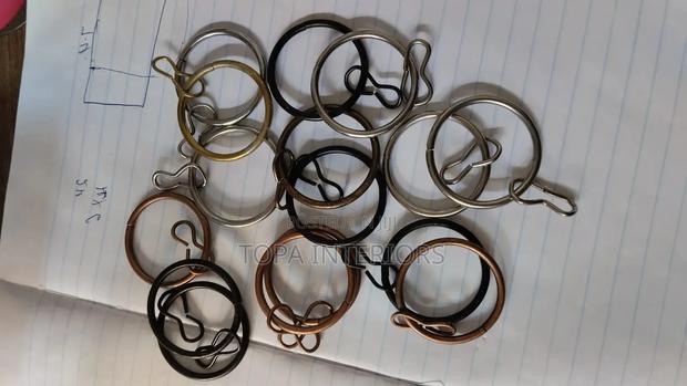Easy to Fit Round Metal Curtain Rings for Drapery Installation