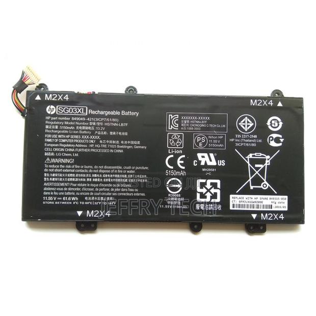 Battery for Hp Envy 17-U000 Series, Hp Sg03xl-Black