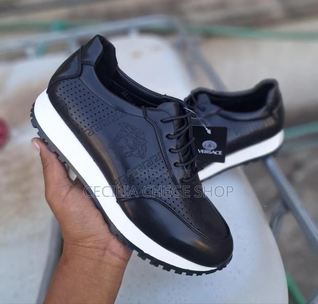 Versace Leather Sneakers - main view