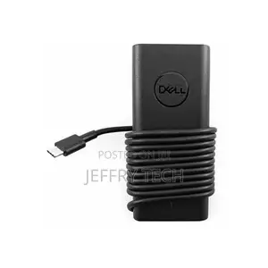 Dell Original Usb Type C Charger 65w for Laptop With Power Cable-Black