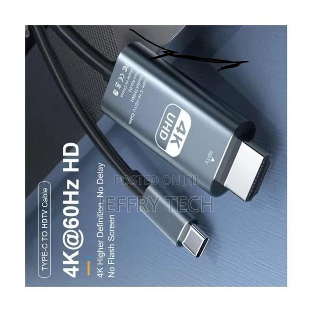 Usb Type-C to Hdmi Adapter Cable – 60hz Screen Mirroring for iPhone - main view