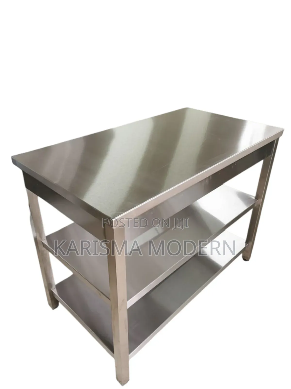 Stainless Steel Two Shelves Working Table