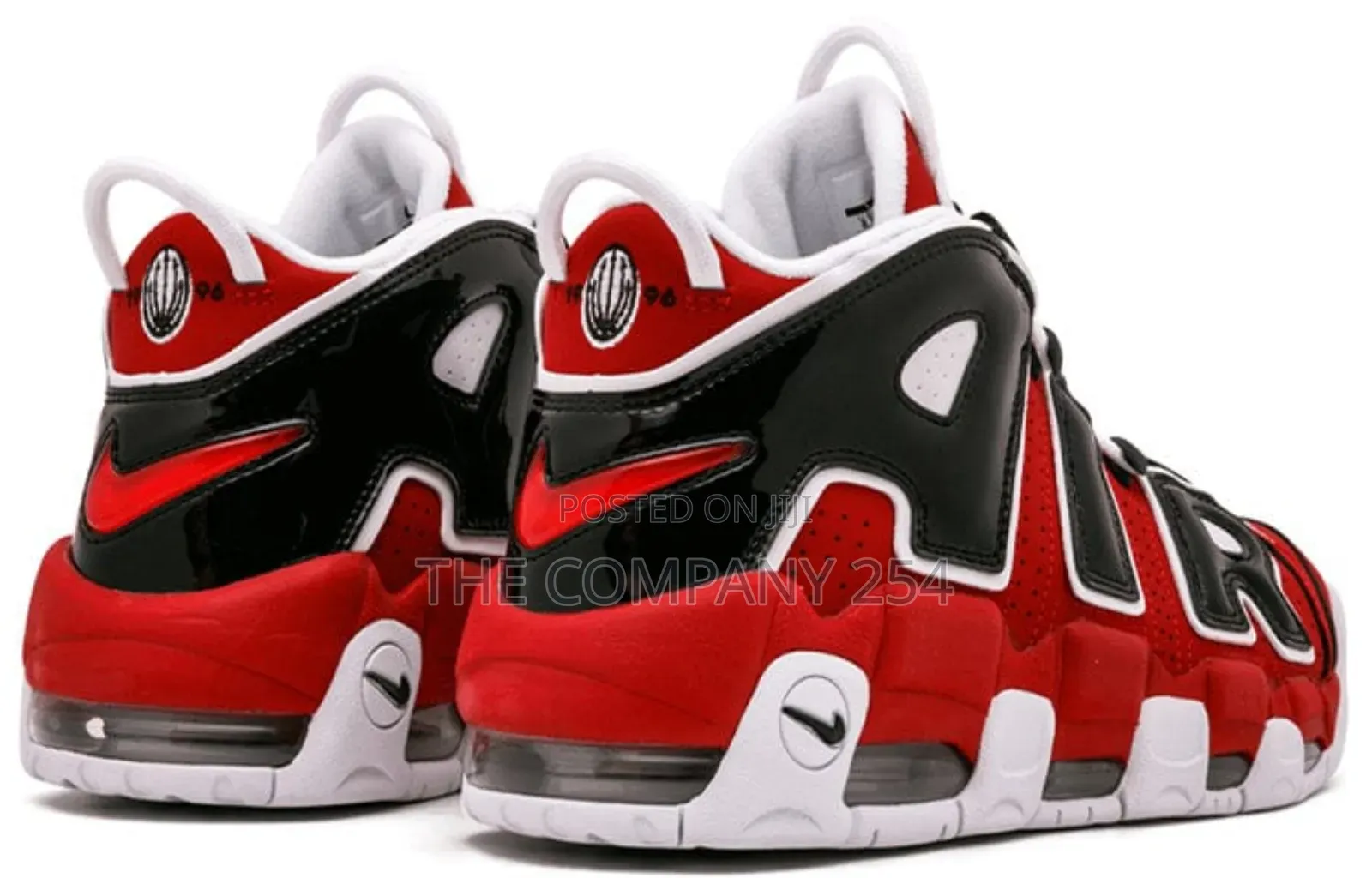 *Nike Uptempo Bulls Leather Unisex Nike Original Shoes