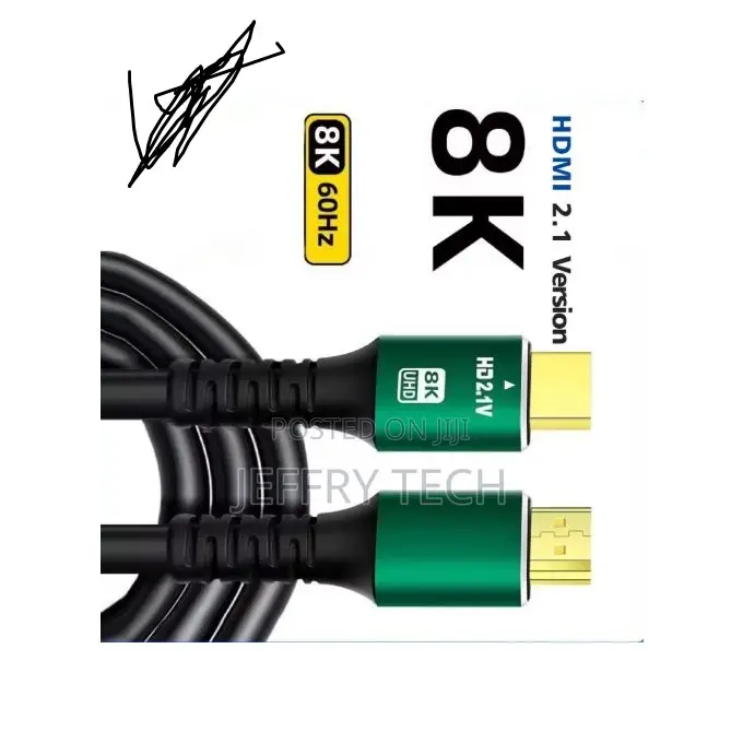 Dmi 2.1 Cable 60hz 120hz Earc HDCP HDR for Rtx, Tv Box, Ps5 -3 M