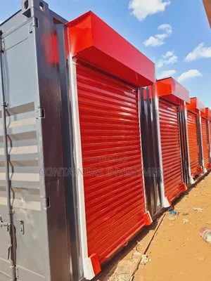 40ft Container Stalls Readily Available- In Dark Grey And Red.