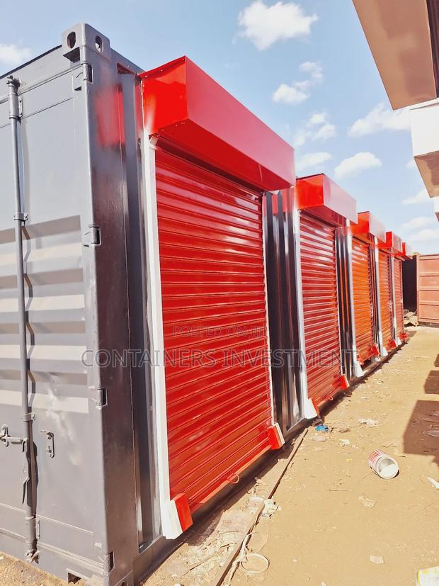 40ft Container Stalls Readily Available- In Dark Grey And Red. - thumbnail 3