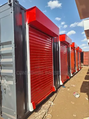 40ft Container Stalls Readily Available- In Dark Grey And Red.