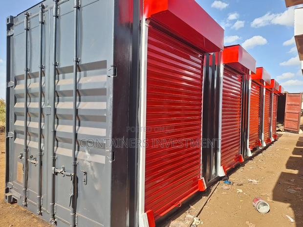 40ft Container Stalls Readily Available- In Dark Grey And Red. - thumbnail 5