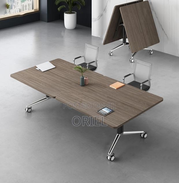Modern Office Boardroom Table : Foldable Conference Table - main view