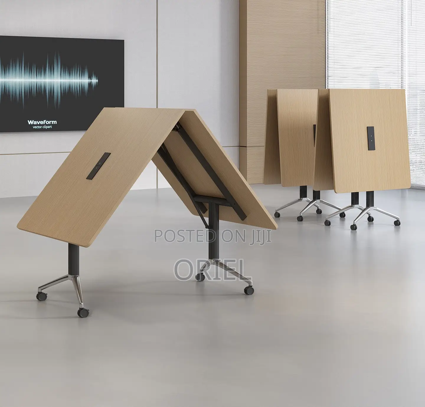 Modern Office Boardroom Table : Foldable Conference Table