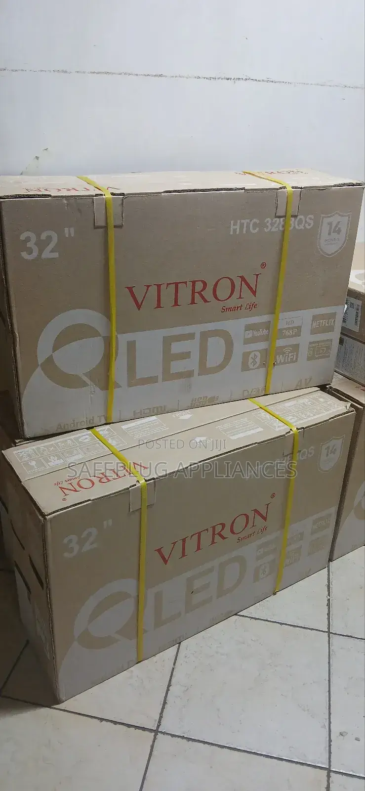 Vitron 32" Ultra Qled Smart Android Tv – Frameless Design, Bluetooth