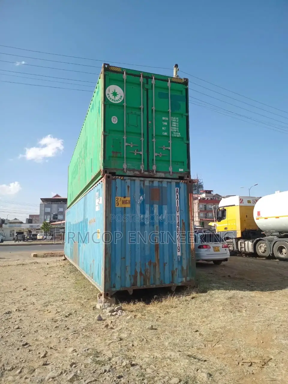 Clean 40ft Containers Ready for Fabrication