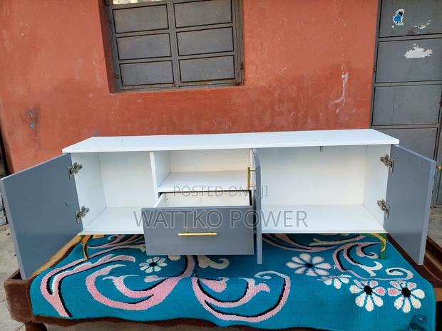 White and Gray Modern Tv Stand - thumbnail 2