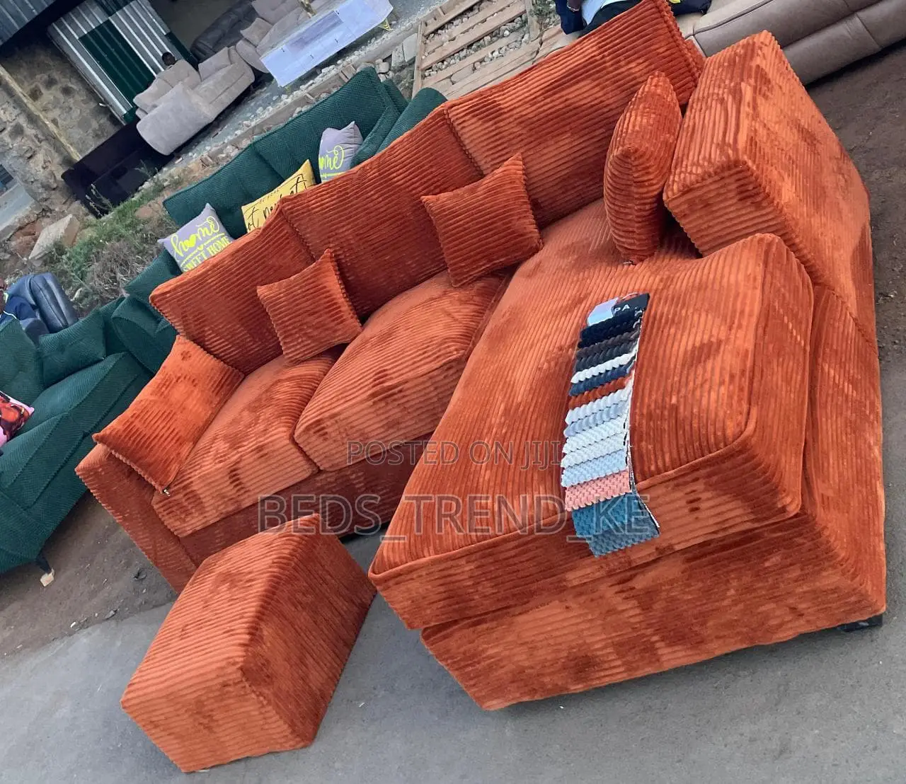 Quiet Classy 6 Seater L Seat (Orange)