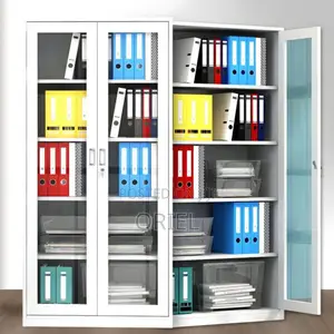 Modern Office Cabinet : 2-Door Glass Office Display Cabinet